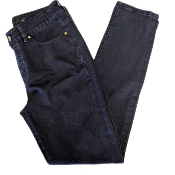 Soft Surroundings pull-on black wash skinny jeans - cotton/Lycra blend XS - Picture 1 of 7